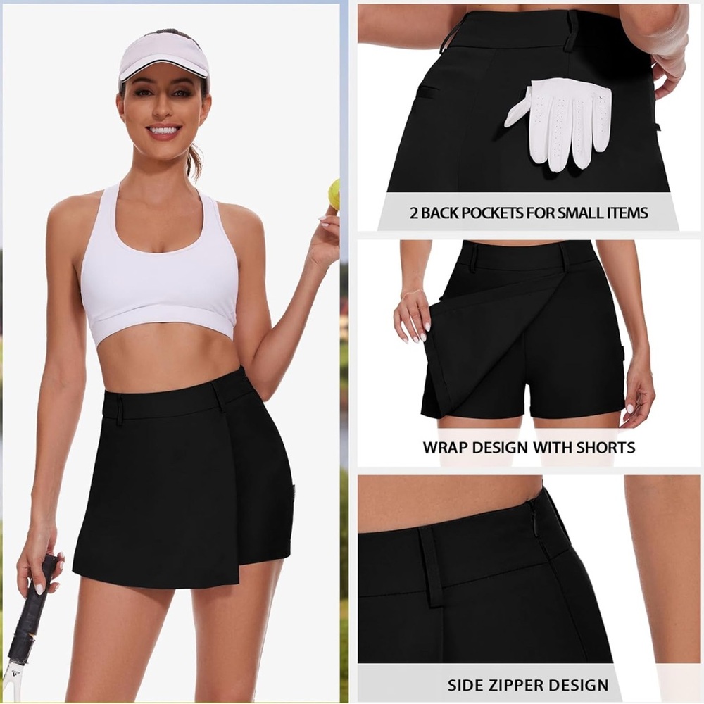 Soneven Women's Golf Skorts Skirts 15"
High-Waisted Golf Shorts 4